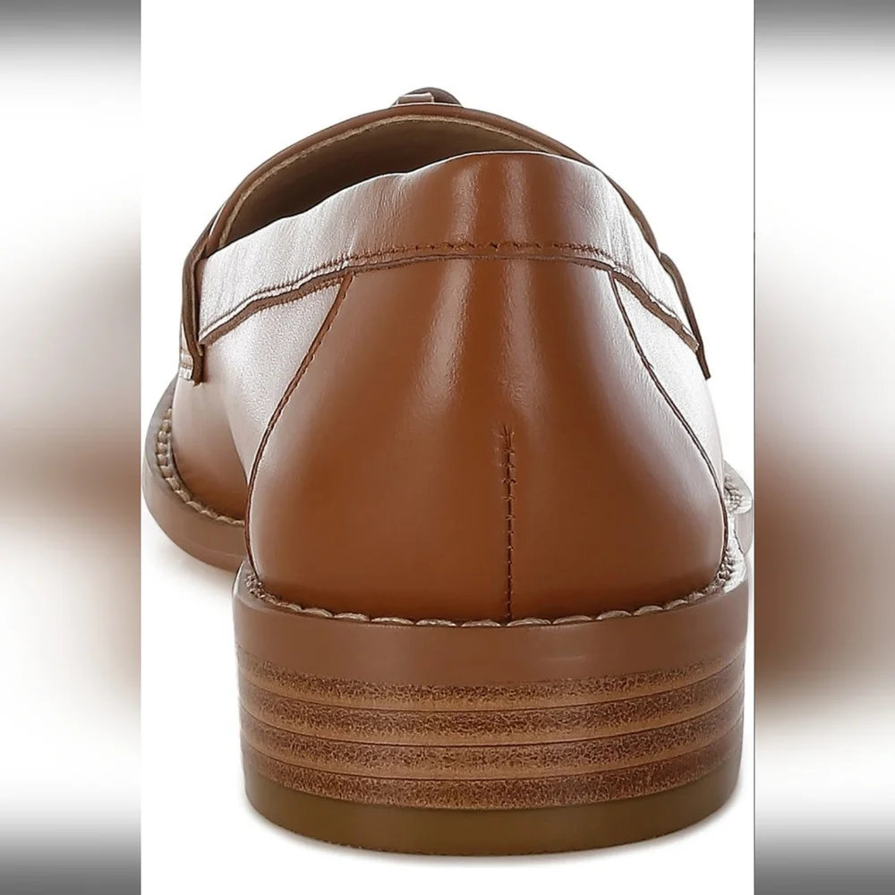 Leather Tassel Tan Loafer Women' 10M Smooth & Soft Leather Classic Rag & Co